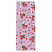 Jingle Bells Wijn Cadeautas (Achterkant)