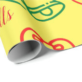 JIngle Bells Wrapping Paper Cadeaupapier (Rol Hoek)