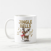 Jingle Bells Zingende Rendier Mok (Links)