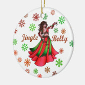 Jingle Belly Dancer Keramisch Ornament (Links)