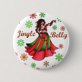 Jingle Belly Dancer Originele Kunst Ronde Button 5,7 Cm