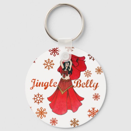 Jingle Belly Dancer Sleutelhanger (Voorkant)