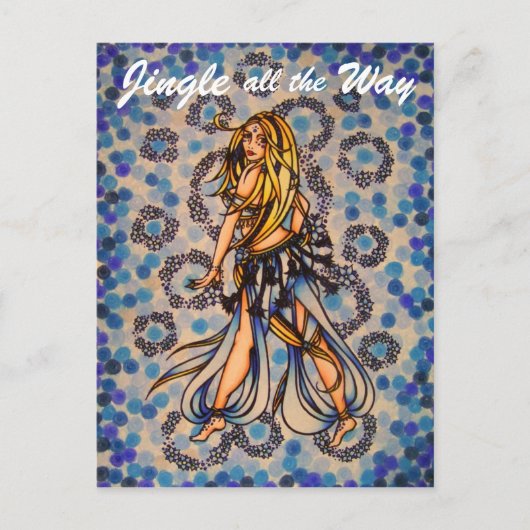 Jingle belly dans briefkaarten (Voorkant)