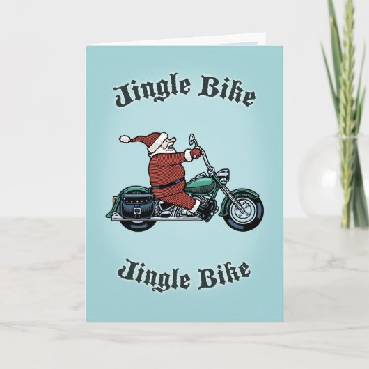 Jingle Bike Feestdagen Kaart (Voorkant)