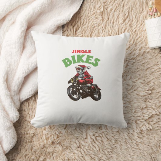 Jingle Bikes Grappig Kerstmis Kussen (Deken)