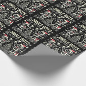 Jingle Bots Feestelijke vakantie Robots met Santa Cadeaupapier (Hoek)