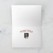 JINGLE BOTTEN SANTA, CHRISTMAS SKELETON EN STOCKIN FEESTDAGEN KAART (Binnen)