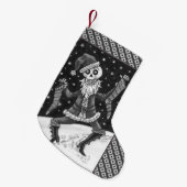 JINGLE BOTTEN SANTA, HOLIDAY SKELETON, SPOOKY KLEINE KERSTSOK (Voorkant (Hangend))