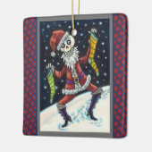 JINGLE BOTTEN SANTA, HOLIDAY SKELETON & STOCKINGS KERAMISCH ORNAMENT (Links)
