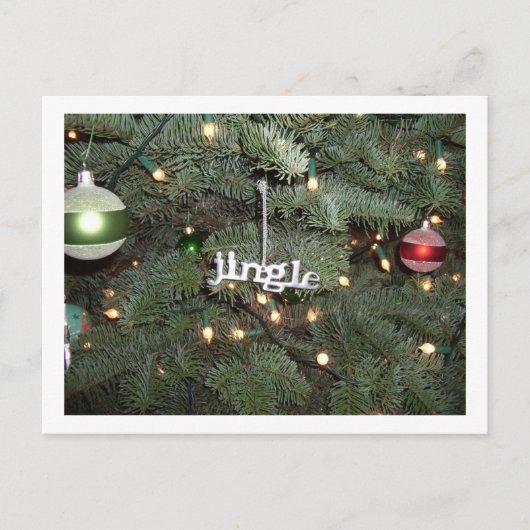 Jingle-briefkaart Feestdagenkaart (Voorkant)