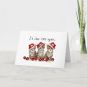 Jingle Cats Meowy Kerstmis Feestdagen Kaart (Voorkant)