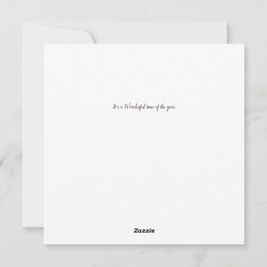 Jingle Cats Meowy Kerstmis op maat Feestdagenkaart (Achterkant)