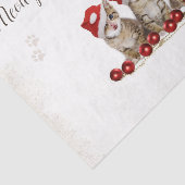 Jingle Cats Meowy Kerstmis op maat Tissuepapier (Detail)