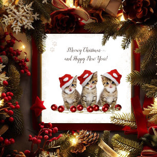 Jingle Cats Meowy Kerstmis Persoonlijk Feestdagenkaart