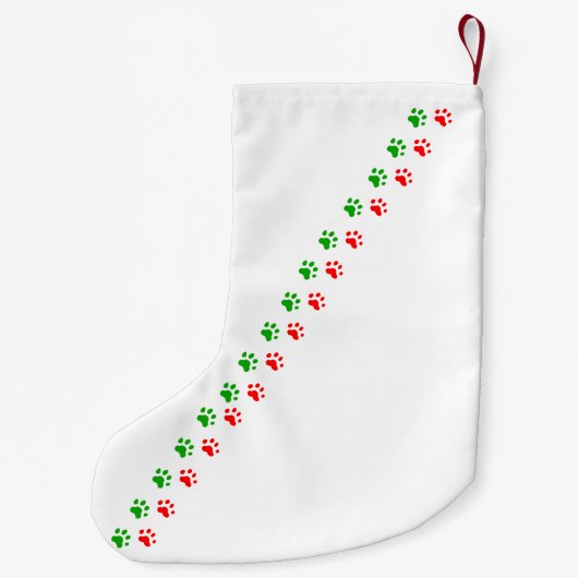 Jingle Claws Custom Holiday Stocking Kleine Kerstsok (Achterkant)