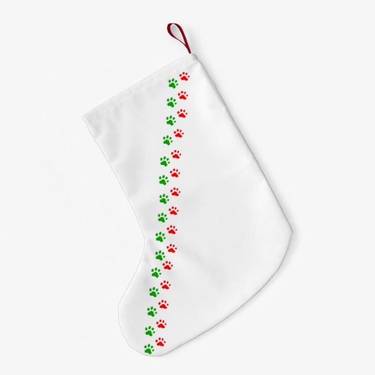 Jingle Claws Custom Holiday Stocking Kleine Kerstsok (Achterkant (Hangend))
