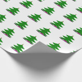 Jingle Claws Holiday Tree Wrapping Paper Cadeaupapier (Hoek)