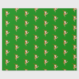 Jingle Claws Katten Kerst Inpakpapier