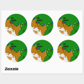Jingle Claws Kerstcadeau Tag Sticker (Vel)