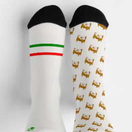 Jingle Claws Peeking Cat Holiday Socks Sokken