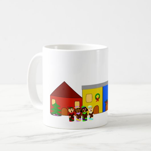 Jingle Claws Train Town Wraparound Mug #1 Koffiemok (Voorkant links)