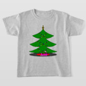 Jingle Claws Whimsical Christmas Tree & Train T-shirt (Laagn)