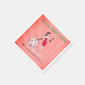 Jingle Dames Avondje Uit Retro Disco Bal Vakantie Servet (Hoek)