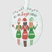 Jingle Dames Sisters Friends Kerstmis Ornament (voorkant)