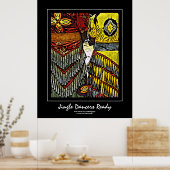 Jingle Dancers Ready Poster voor zwarte rand (Keuken)