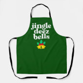 Jingle Deez Bells grappig lelijke kerstdesign Schort (Voorkant)