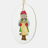Jingle Elves "Alfred" Keramisch Ornament (Links)