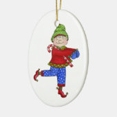 Jingle Elves "Fred" Keramisch Ornament (Links)