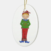 Jingle Elves "Goody" Keramisch Ornament (Links)