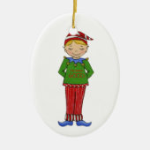 Jingle Elves "Goody" Keramisch Ornament (Voorkant)