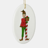 Jingle Elves "Horace" Keramisch Ornament (Rechts)