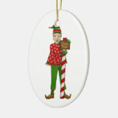 Jingle Elves "Horace" Keramisch Ornament (Links)