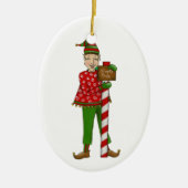 Jingle Elves "Horace" Keramisch Ornament (Voorkant)