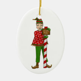 Jingle Elves "Horace" Keramisch Ornament