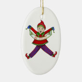 Jingle Elves "Jolly" Keramisch Ornament (Rechts)