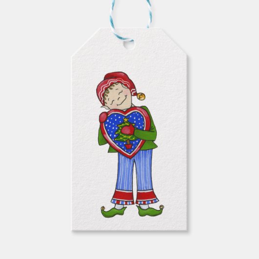 Jingle Elves (LoveyDovey) Cadeaulabel (Voorkant)