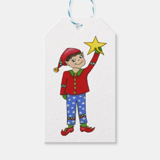 Jingle Elves (McNaughty) Cadeaulabel (Voorkant)