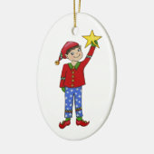 Jingle Elves "McNaughty" Keramisch Ornament (Links)