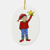 Jingle Elves "McNaughty" Keramisch Ornament (Voorkant)
