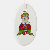 Jingle Elves "Stitch" Keramisch Ornament (Rechts)