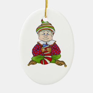 Jingle Elves "Stitch" Keramisch Ornament