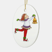 Jingle Elves, "Swish" Keramisch Ornament (Links)