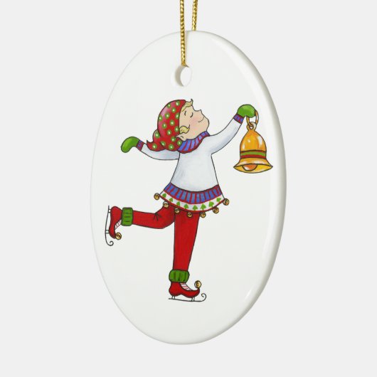 Jingle Elves, "Swish" Keramisch Ornament (Links)