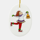 Jingle Elves, "Swish" Keramisch Ornament (Voorkant)