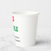 Jingle en Mingle Baby shower Papieren Bekers (Links)