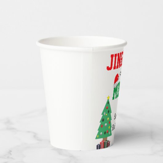 Jingle en Mingle Baby shower Papieren Bekers (Rechts)